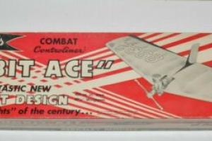 RARE VINTAGE BERKELEY'S COMBAT "ORBIT ACE" C/L BALSA MODEL AIRPLANE KIT-1958