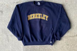VTG 90s Russell Athletic California Berkeley Spell Out Crewneck Sweatshirt 2XL Photo