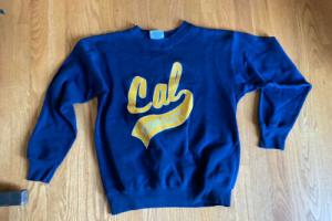 Vintage Velva Sheen Cal Berkeley Crewneck Sweatshirt Size L