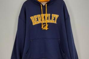 Cal Berkeley Golden Bears Majestic College Blue & Gold Polyester Hoodie Photo