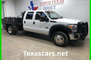 2012 Ford Super Duty F-450 DRW XL Diesel Flatbed 6 Passenger Ranch Hand Towing C Photo