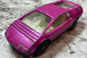 Vintage Corgi Juniors Whizzwheels Pink Bizzarrini Manta 1:64 Diecast Race Car