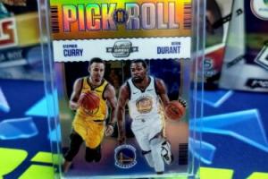 2020-21 Contenders Optic Stephen Curry Durant Pick N Roll Silver Prizm #17