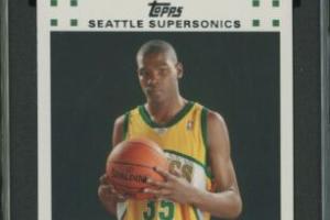 2007-08 Topps #2 Kevin Durant Seattle Supersonics RC Rookie SGC 9 MINT