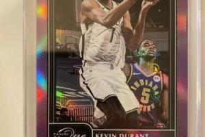 2020-21 Panini one and one basketball 12/25 Kevin Durant Purple Base Great Cond.
