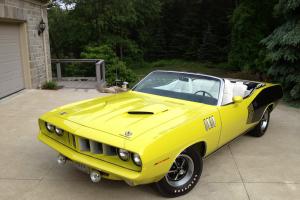 1971 Plymouth Cuda 383 Convertible - Curious Yellow *All Numbers Match* MINT