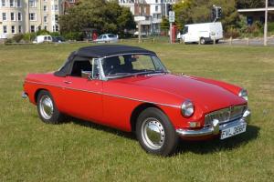  1967 MGB Roadster in superb condition, Flame Red, Tax exempt, MOT June 2014 