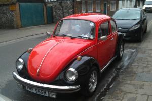  Classic VW Beetle 1974 with custom red paint work  Photo