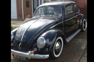  VOLKSWAGEN BEETLE 1955 OVAL WINDOW, RIGHT HAND DRIVE, BLACK, VERY RARE.  Photo