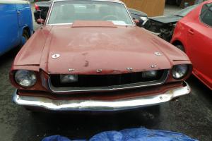  FORD MUSTANG 1966 GT RED 289 4.7 V8 Running Restoration project Barn Find 