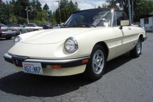1983 Alfa Romeo Veloce Spider 49,832 miles Same Family Owned since NEW