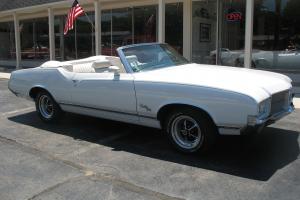 1971 Oldsmobile Cutlass SX Convertible Pearl white matching numbers 455 Photo