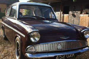  Ford Anglia with shorrock supercharger  Photo