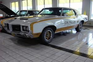 Authentic 1972 Hurst/Olds Cutlass W45 A/C Indy Pace Car Photo