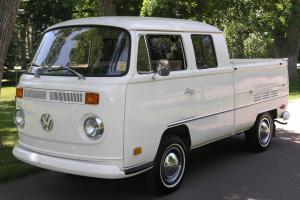 1970 VW Double Cab Pickup Truck - Unrestored Original Dropside - Impossibly Rare Photo