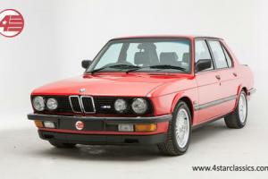  BMW E28 M5 3.5 Manual Zinnober Red 1987 