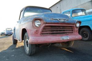  1955 Chevrolet Stepside project pickup, California import, UK registered. 