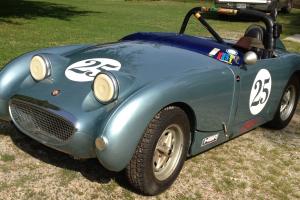 Running 1959 Bugeye Sprite Vintage Race Car or Return to Street, Excellent Body Photo