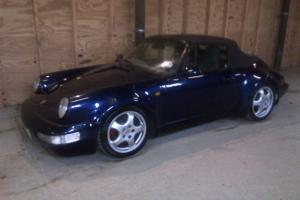  PORSCHE 911 TRANSFORMED TO 3.2 (964) TURBO-BODIED CONVERTIBLE WITH MANY UPDATES.  Photo