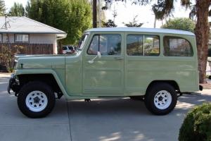 1961 Willys station wagon. Excellent restored condition. Corvette 350 with 5spd. Photo