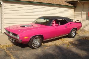 real FM3 PANTHER PINK, 4spd big block CUDA , delivery to mopar nationals Photo