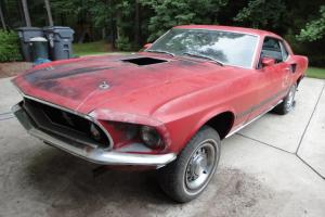  1969 Ford Mustang 428 Cobra JET 4 Speed R Code GT Very Rare Project CAR  Photo