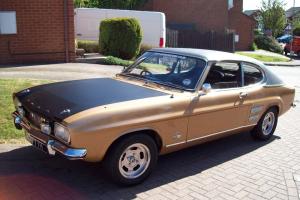 1970 FORD CAPRI 2000 GT XLR GOLD 20,922 miles from new genuine  Photo