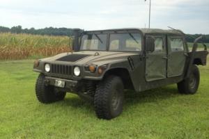 Military vehicle, Hummer, HUM V, HUMVEE, H1, Military spec, offroad, winch