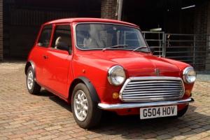  1990 ROVER MINI RACING FLAME CHECKMATE CLASSIC RED LOW MILES 2 OWNERS NO RUST  Photo