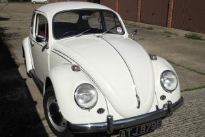 CLASSIC WOLFSBURG BEETLE FINISHED IN WHITE 1967 TOTALLY ORIGINAL  Photo