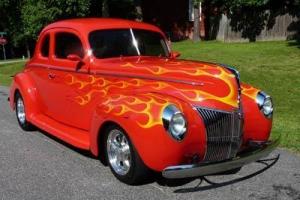 FLAMED 1940 FORD COUPE STREET ROD ALL STEEL AWESOME VEHICLE