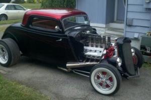 1934 Ford 3w coupe early Hemi, Hillborn inj. 4 speed, vintage Hotrod traditional