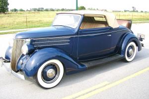 1936 FORD CABROLETTE CONVERTIBLE REBUILT FLATHEAD CUSTOM CLASSIC STREET HOT ROD