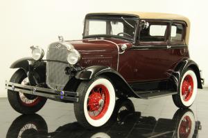 1931 Ford Model A Victoria 200.5ci 4 Cylinder 3 Speed Professionally Restored Photo