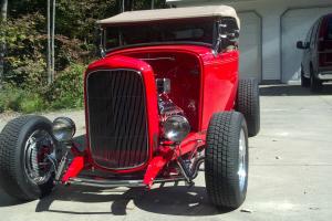 RED 1932 Ford High Boy Roadster- Gibbons body, custom interior, classy car!!!! Photo