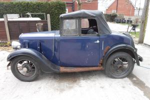  1936 Austin 7 opal cabriolet, barn find, ex Sir David Steel, interesting history  Photo
