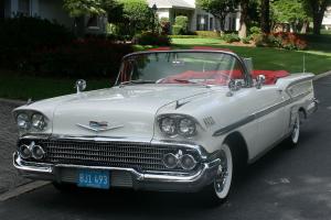 BEAUTIFUL RESTORED TWO OWNER - 1958 Chevrolet Impala Convertible - TRI POWER 348