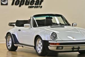 1985 PORSCHE 911 FACTORY 491 TURBO LOOK CABRIOLET 5SPD PAINT TO SAMPLE PEARL WH