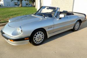 1987 silver Alfa, convertible, low miles with both tops. Fantastic condition. Photo