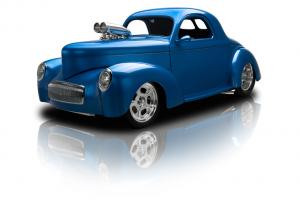 Frame Off Built Willys Coupe Supercharged Dual Quad 502 Photo