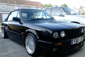  BMW 325 CONVERTIBLE BLACK e30 