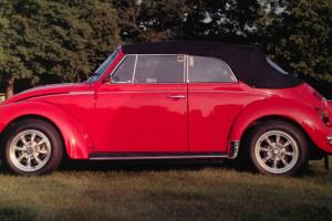  Classic VW Beetle Convertible Red 1969  Photo