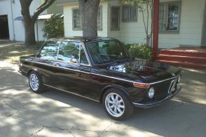 1974 BMW 2002 Schwartz Black, electric moonroof, AC, all new restomod Photo