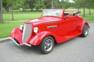 34 FORD ROADSTER / CABRIOLET STREET ROD, PRO BUILT, V8 ,OVERDRIVE, LOTS OF FUN Photo