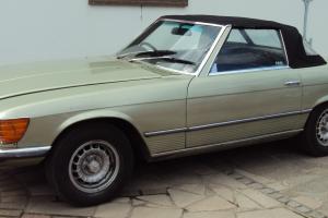  1972 MERCEDES 350 SL SILVER/GREEN TAXED AND MOT 
