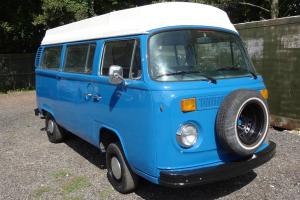  1973 VW T2 Bay Window Camper Van with Riveria Roof Left Hand Drive Solid Project  Photo