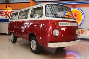 1975 Red Cream Bus Minibus Microbus Camper Van Campervan Restored Very Clean