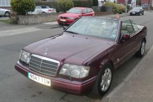  1996 MERCEDES E220 CABRIOLET RUBY RED  Photo