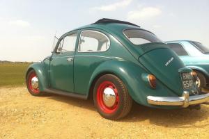  Classic 1967 VW Beetle, Java Green with Ragtop 
