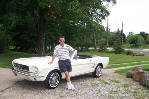 1966 Mustang Convertible,  White, Black Top, 16,000 miles with current owner
